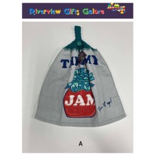 Crochet Top Hand Towel / Tea Towel - This is my jam - turn it up Crochet Top Hand Towel / Tea Towel - This is my jam - turn it up